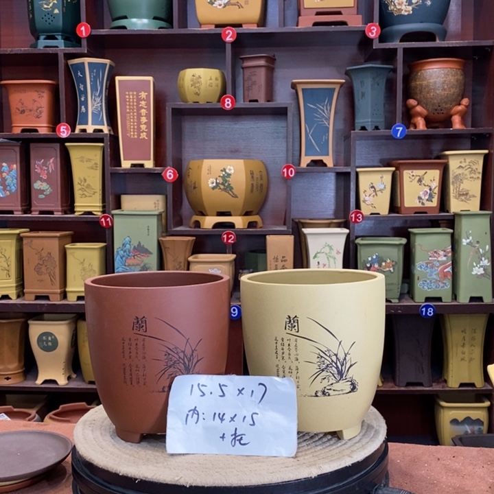 紫砂花盆紫砂花盆