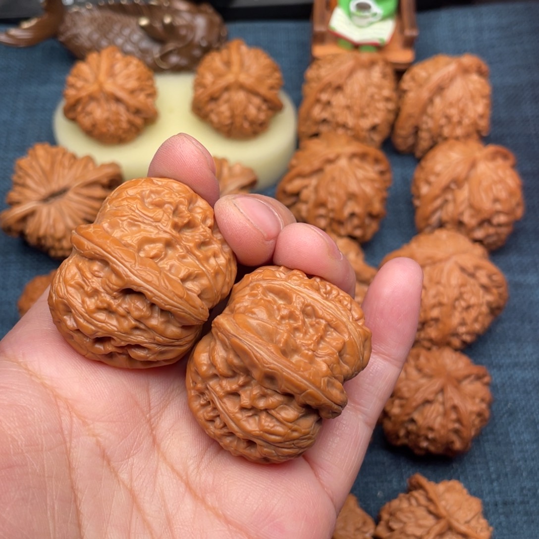 淮***场文玩核桃把件39全品元宝