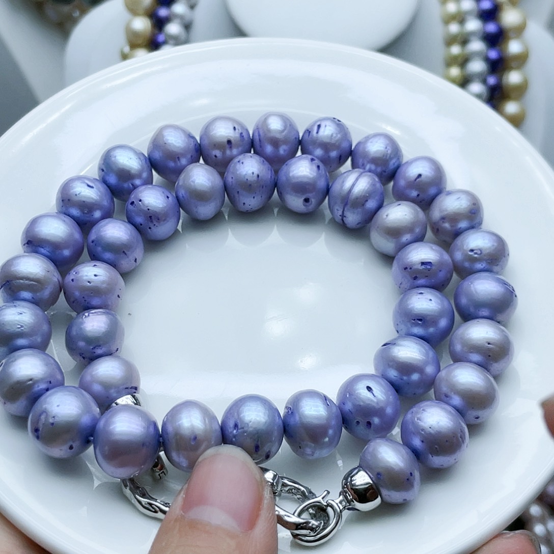 淡水珍珠颈饰钛钢