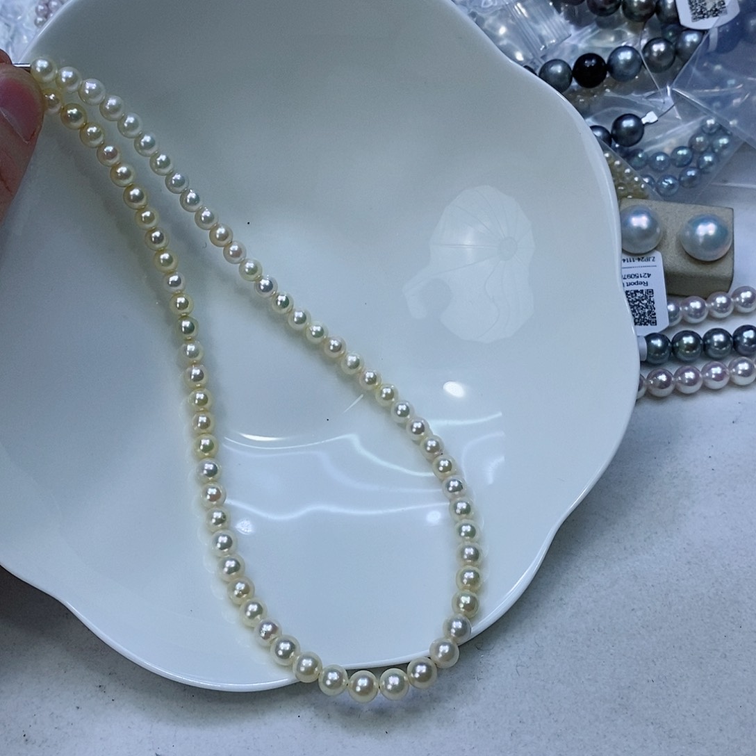 海水珍珠颈饰银S925镶嵌
