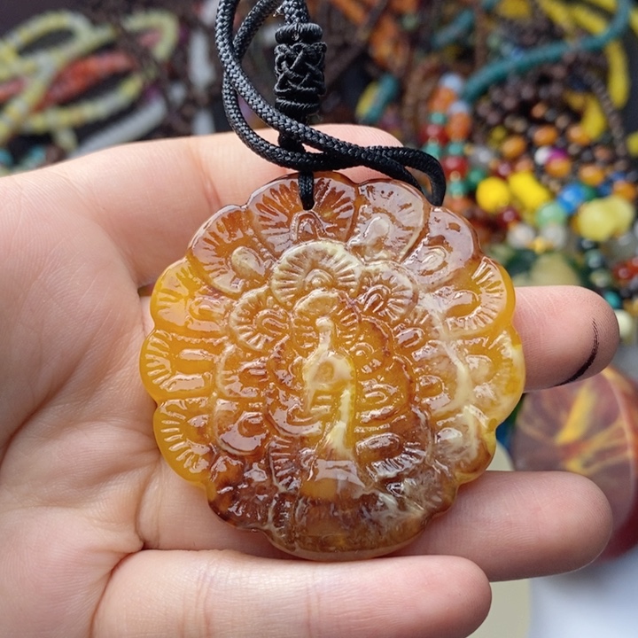 蜜蜡颈饰未镶嵌275套装