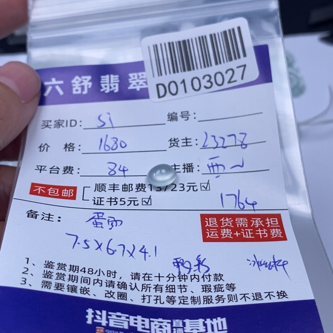 S***x翡翠未镶嵌颈饰D0103027