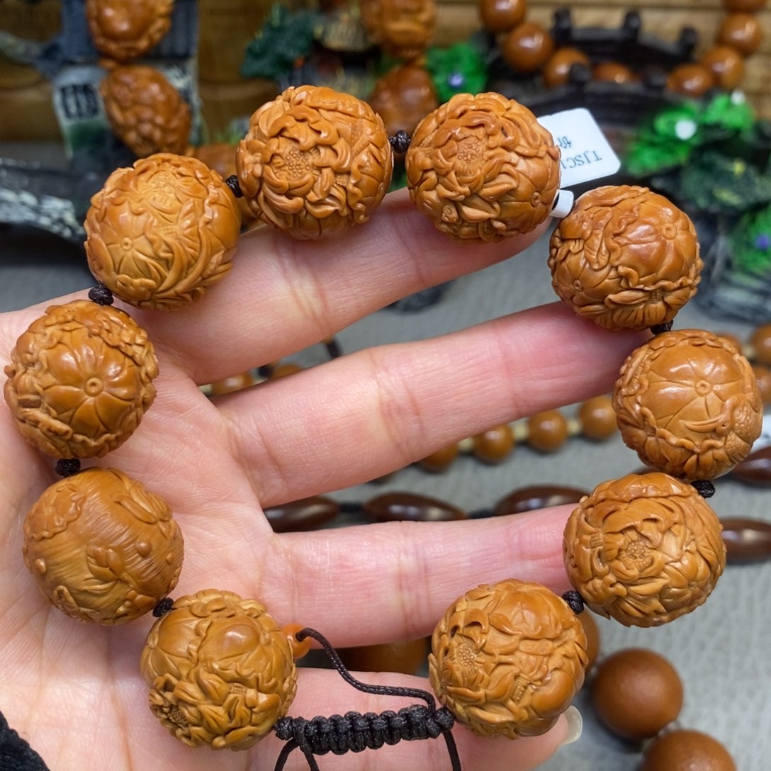 橄榄核手串/手链荷塘月色手串