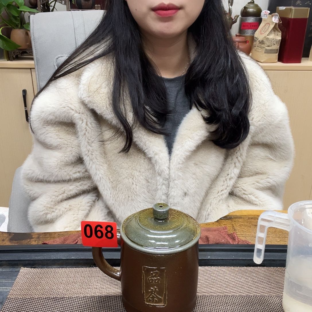 壶068老韩坭兴陶  柴烧办公杯