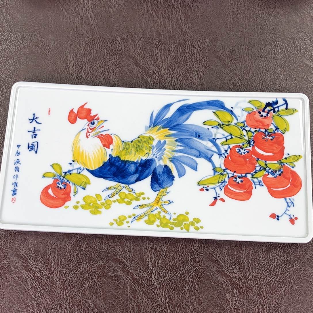 杯手绘高温瓷器瑕疵