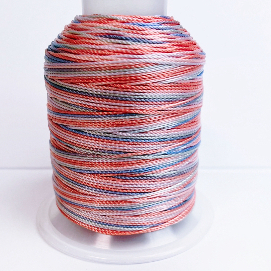 非金属布艺手链 升级版段染股线18股DIY手工编织渐变编织线大卷