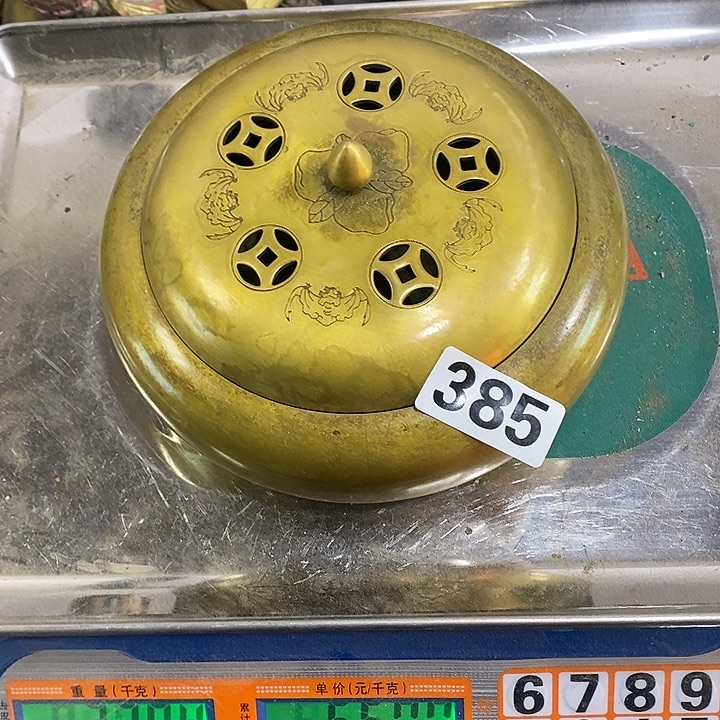 慢***听闪电购铜摆件工艺品385