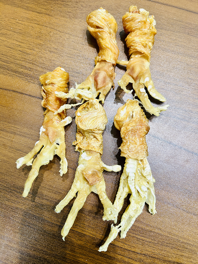 烘干无骨鸡爪绕鸡肉狗狗零食磨牙洁齿补钙清新口气