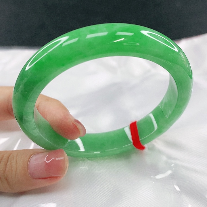 翡翠未镶嵌手镯圈55.4，14066