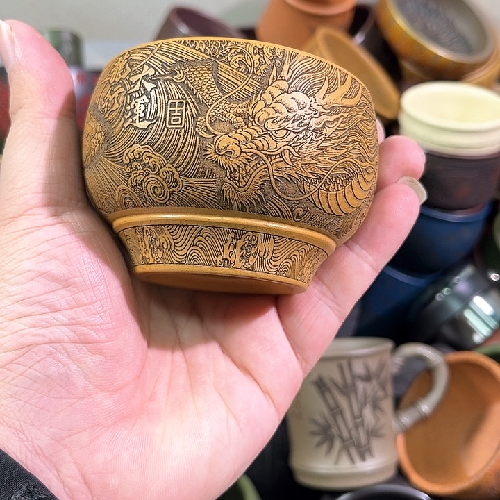 茶杯紫砂全手工紫砂主人杯