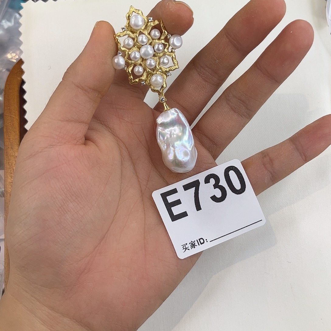 淡水珍珠胸饰银S925镶嵌