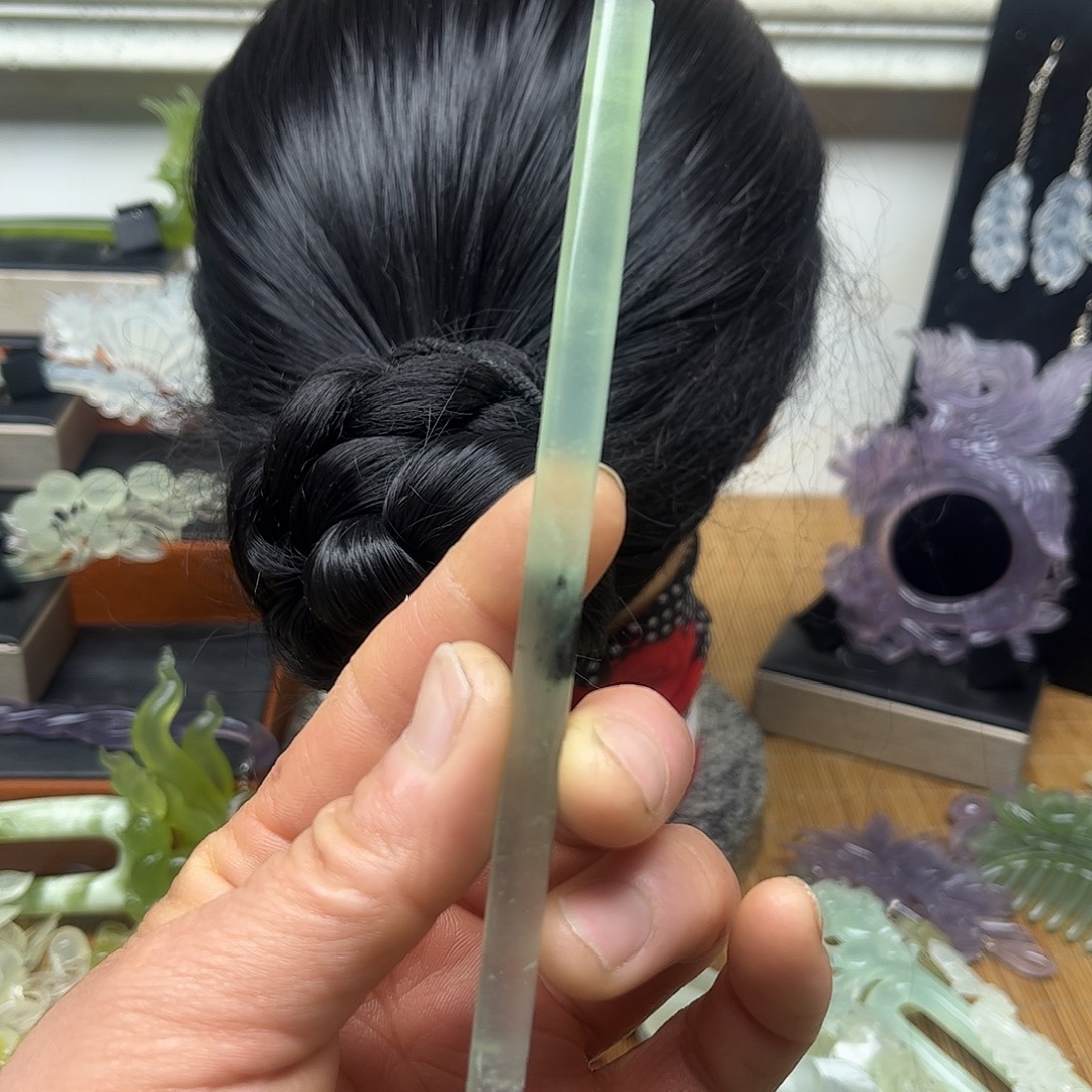 m***o蛇纹石玉未镶嵌发饰