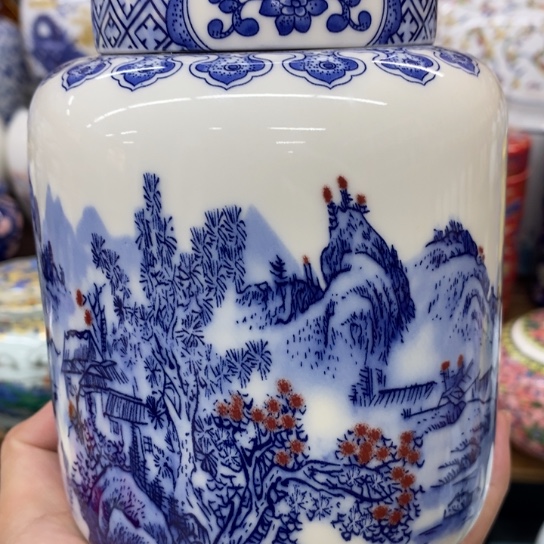 瓷片陶瓷茶叶罐密封罐