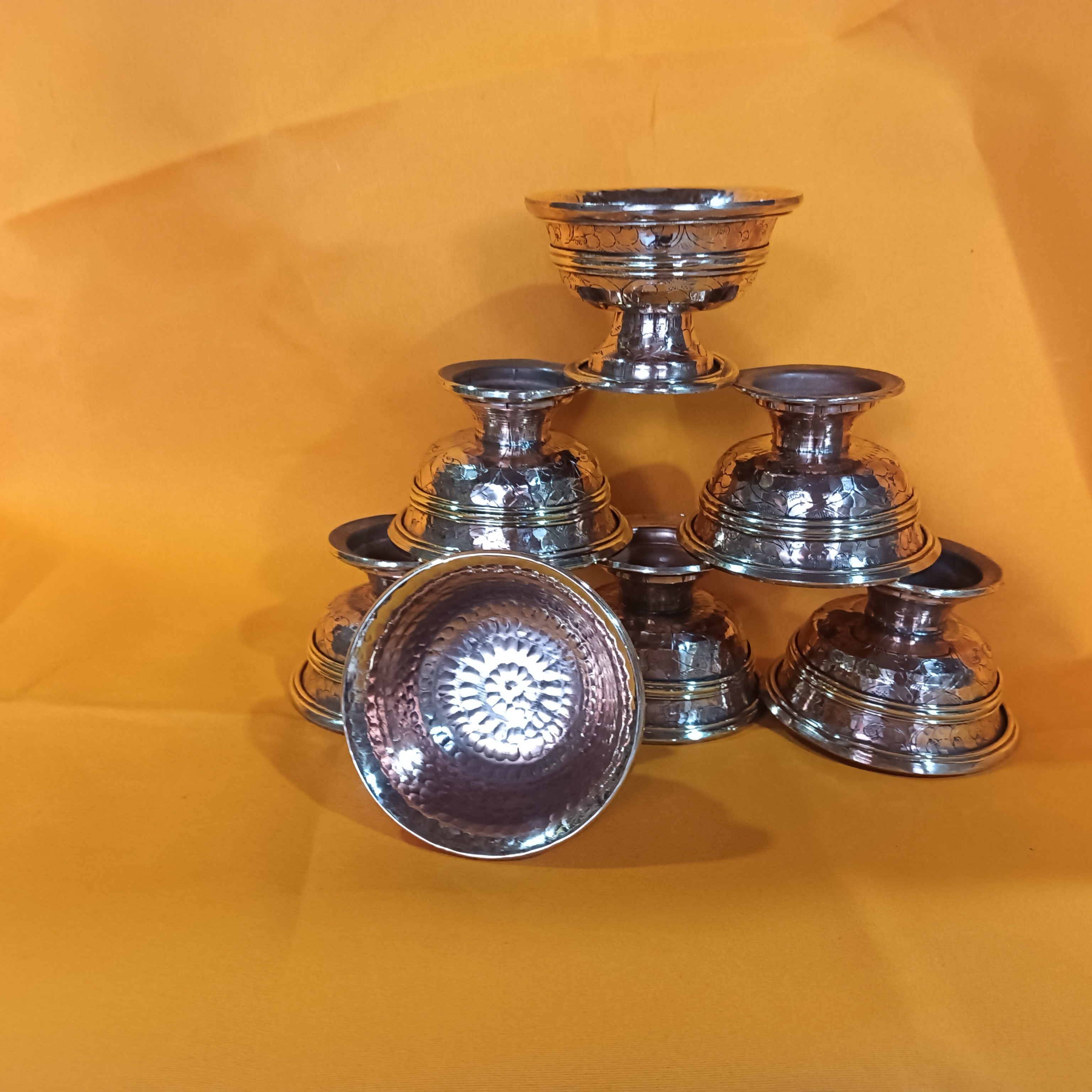 红铜水碗 8 公分