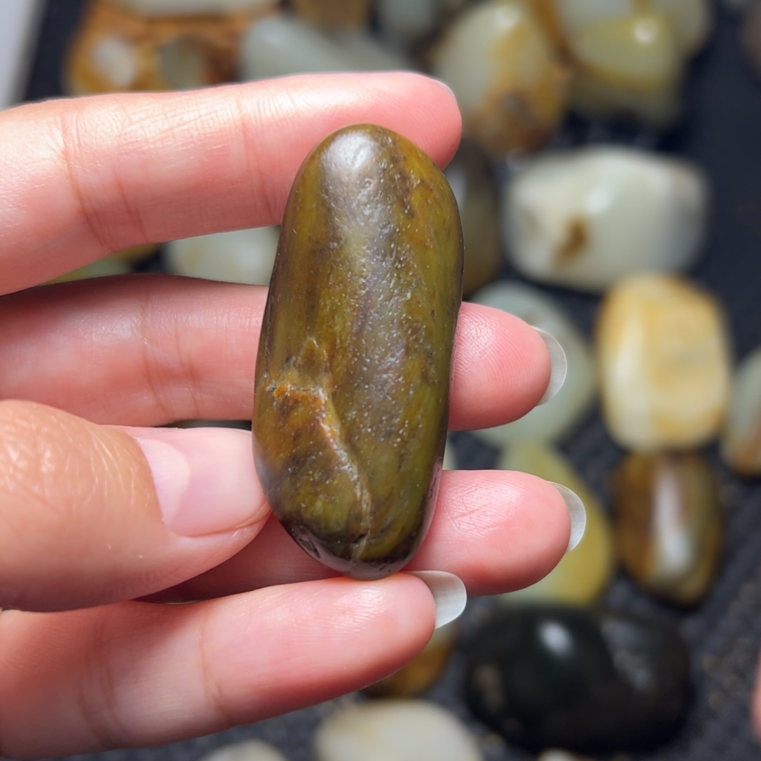 和田玉未镶嵌挂件A37