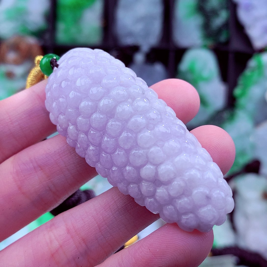 翡翠未镶嵌颈饰天然