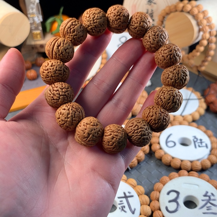 桃核手串苹果圆桃核