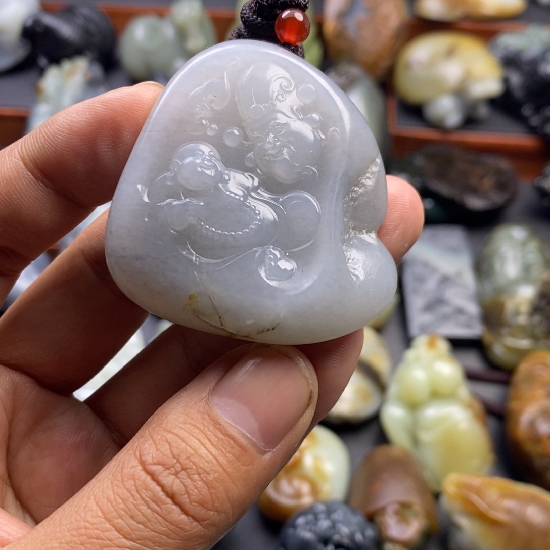 和田玉未镶嵌挂件