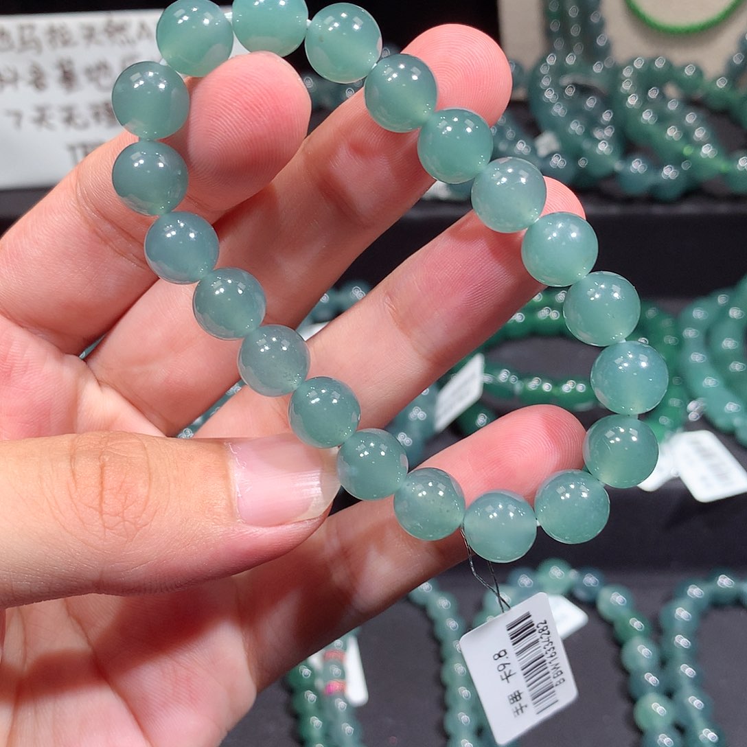 未镶嵌手链翡翠天然a货翡翠手串9.8