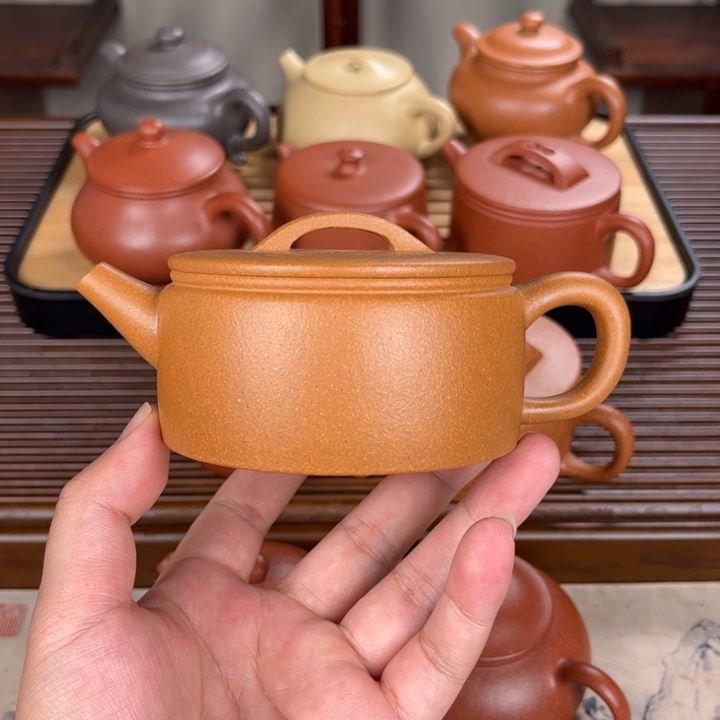 紫砂茶壶200cc黄金段汉瓦