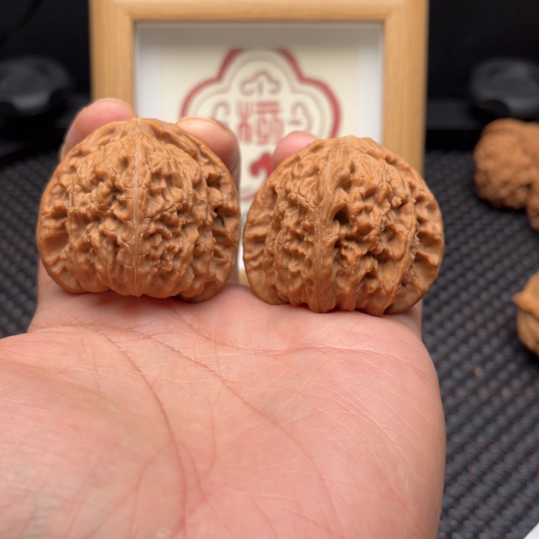 吊坠文玩核桃白狮子44全