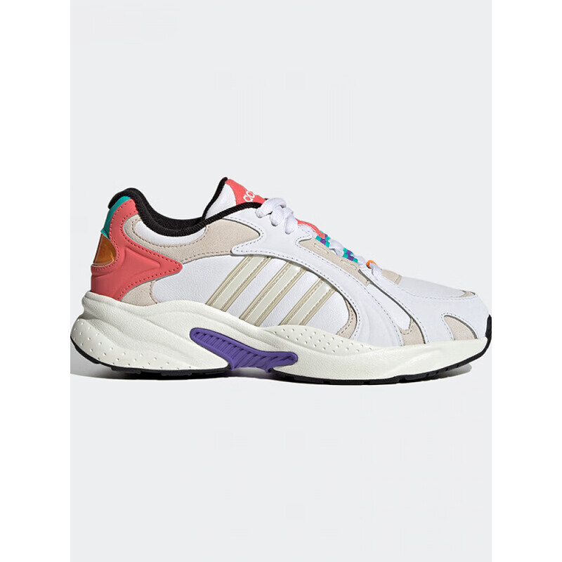 adidas舒适耐磨防 滑低帮跑步鞋女款白 GW7000