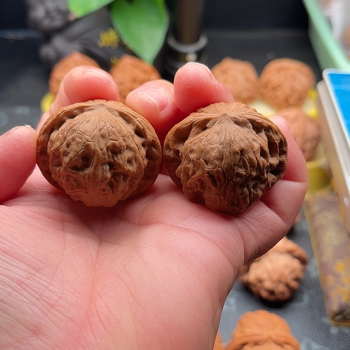 把件文玩核桃全品野狼边39