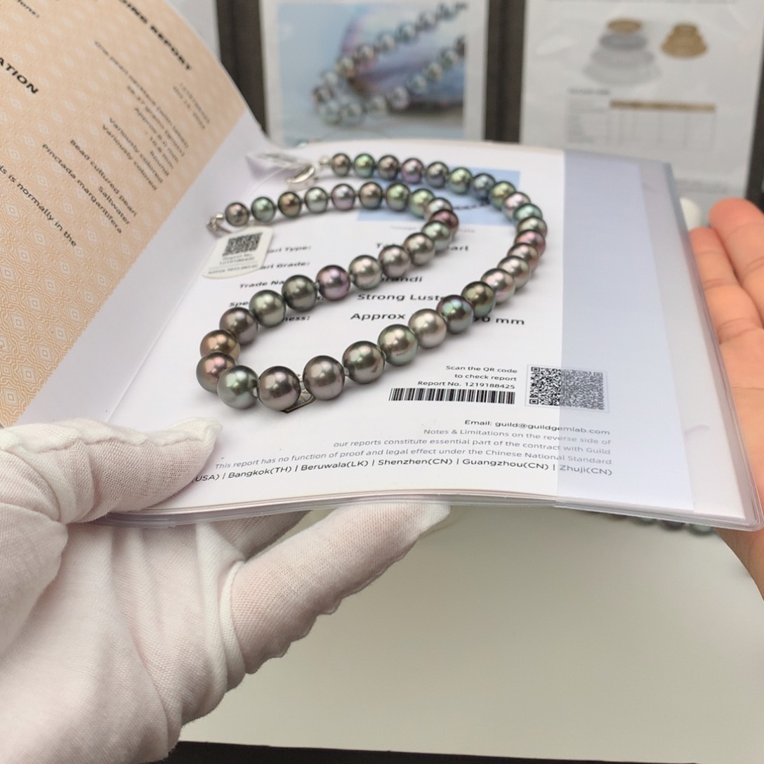 海水珍珠颈饰银S925镶嵌