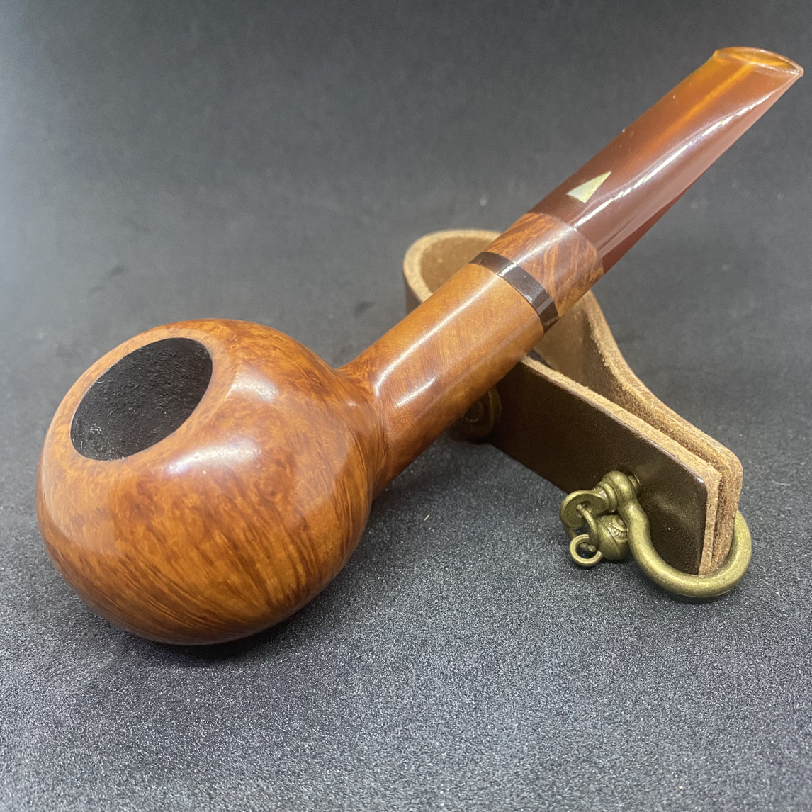 全新 意大利大师皮尔路易吉石楠木烟斗，老料新斗。