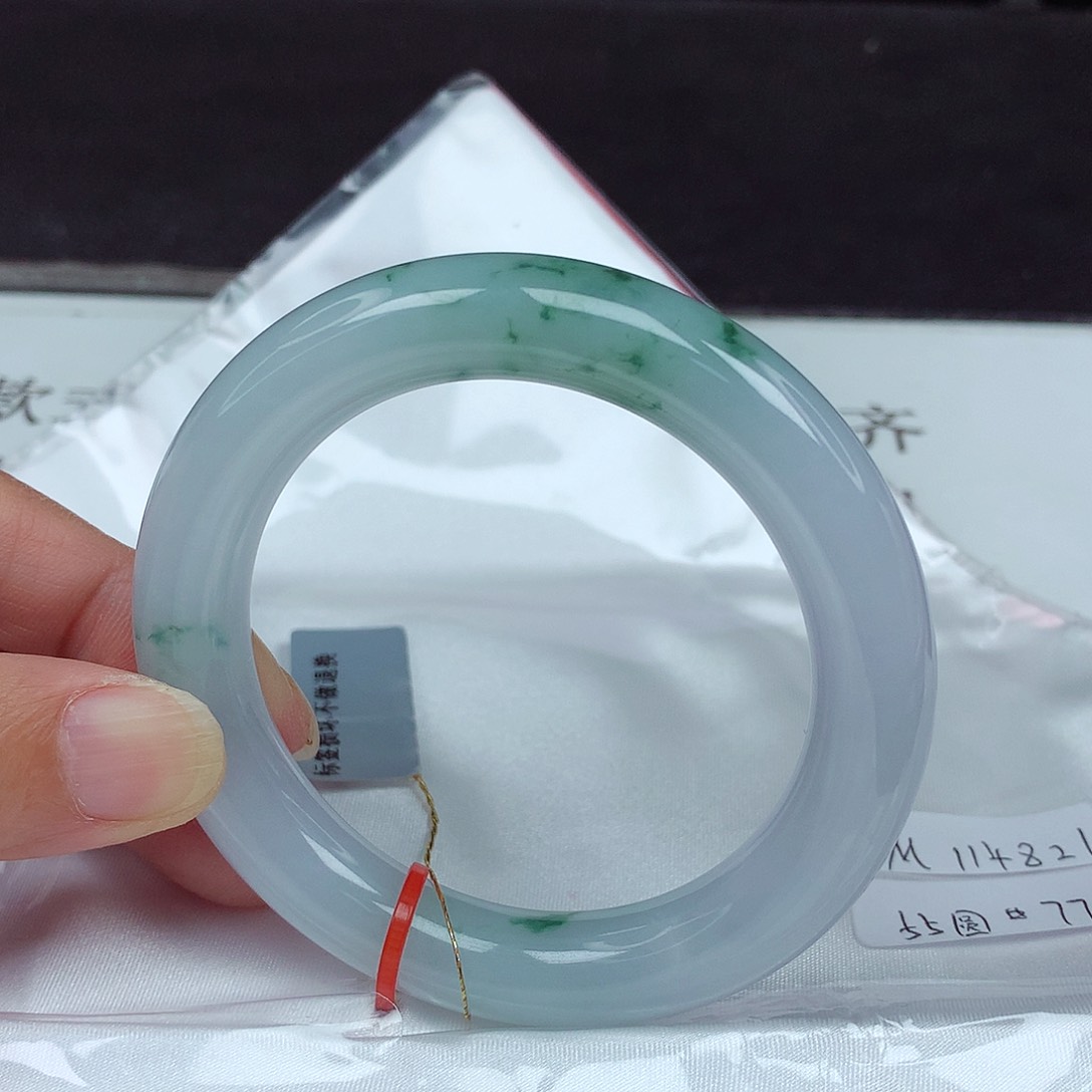 未镶嵌手镯翡翠55圈4821