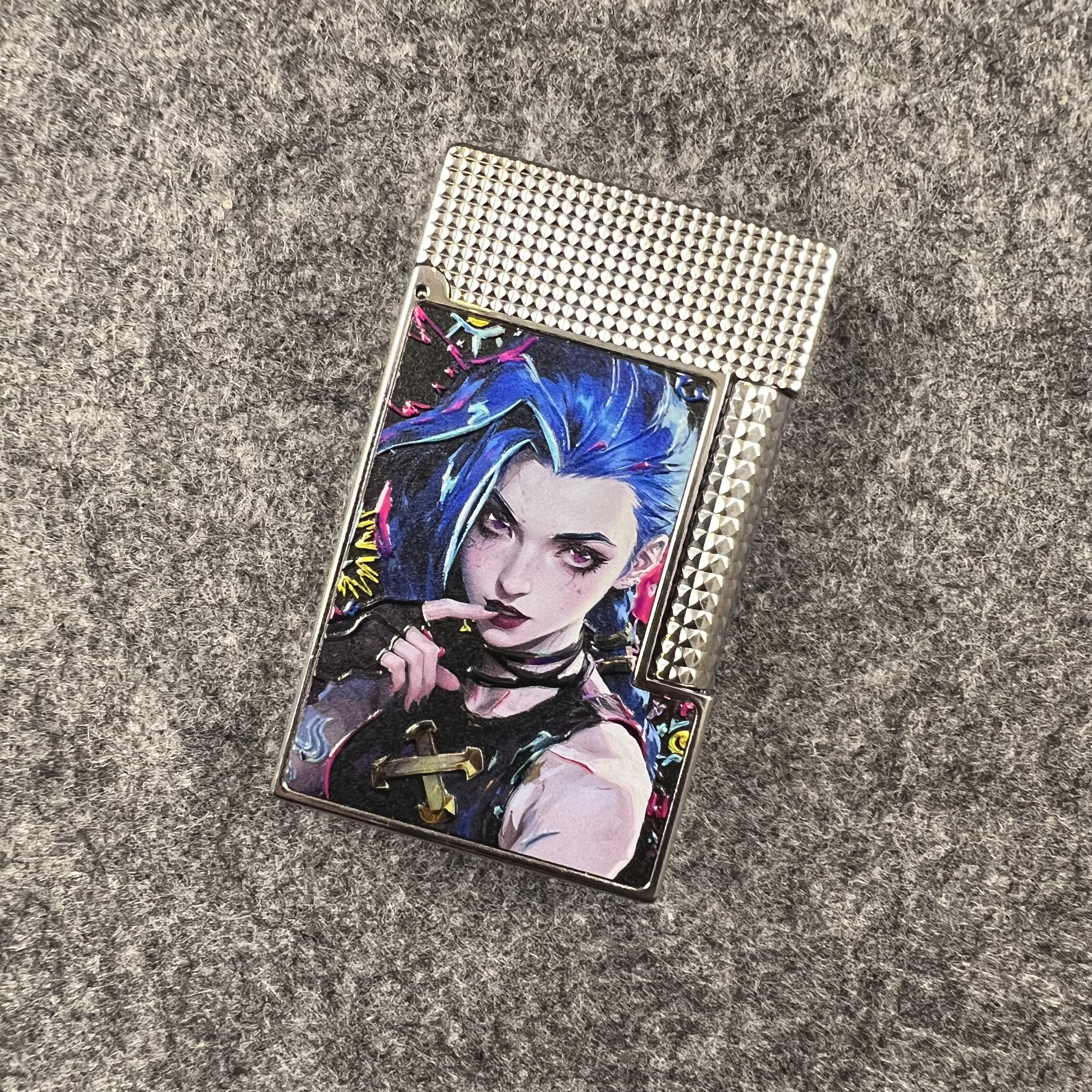  CHIEF首领纯铜充气朗声打火机暴走萝莉金克丝送男友生日礼物高档