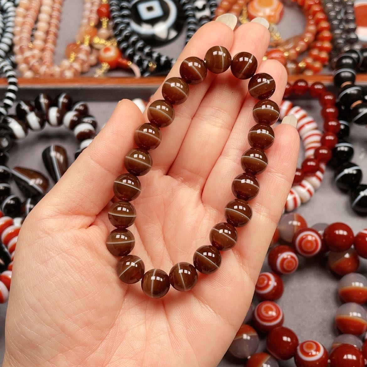 【闪购商品】合金玛瑙/玉髓珠宝半成品