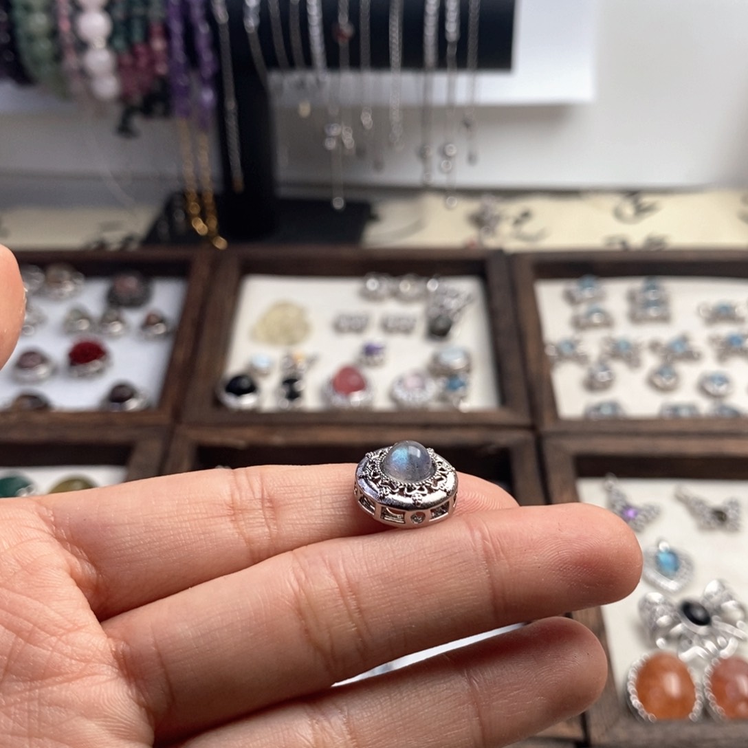 水晶盒子盒子未镶嵌꽃*儿