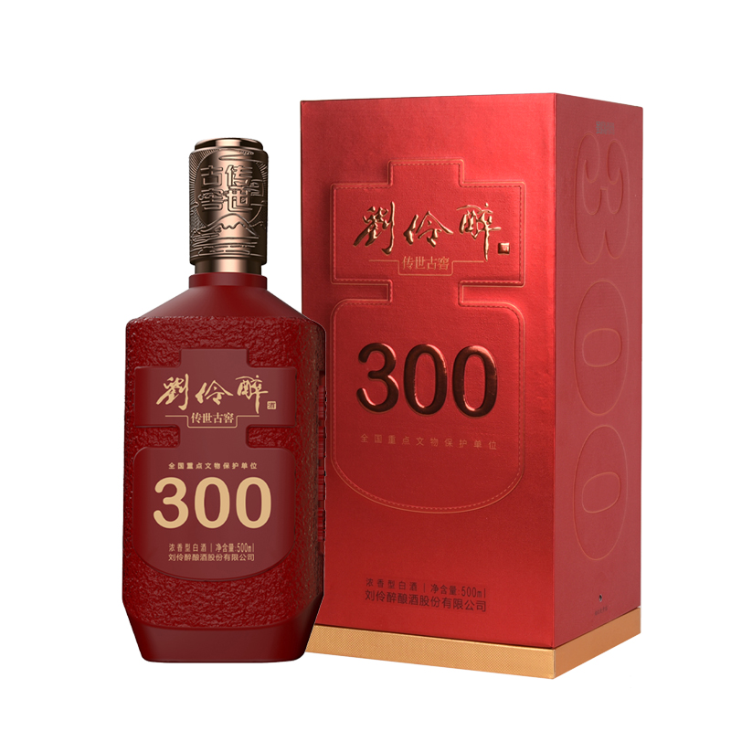 刘伶醉传世古窖300高端优级浓香型白酒