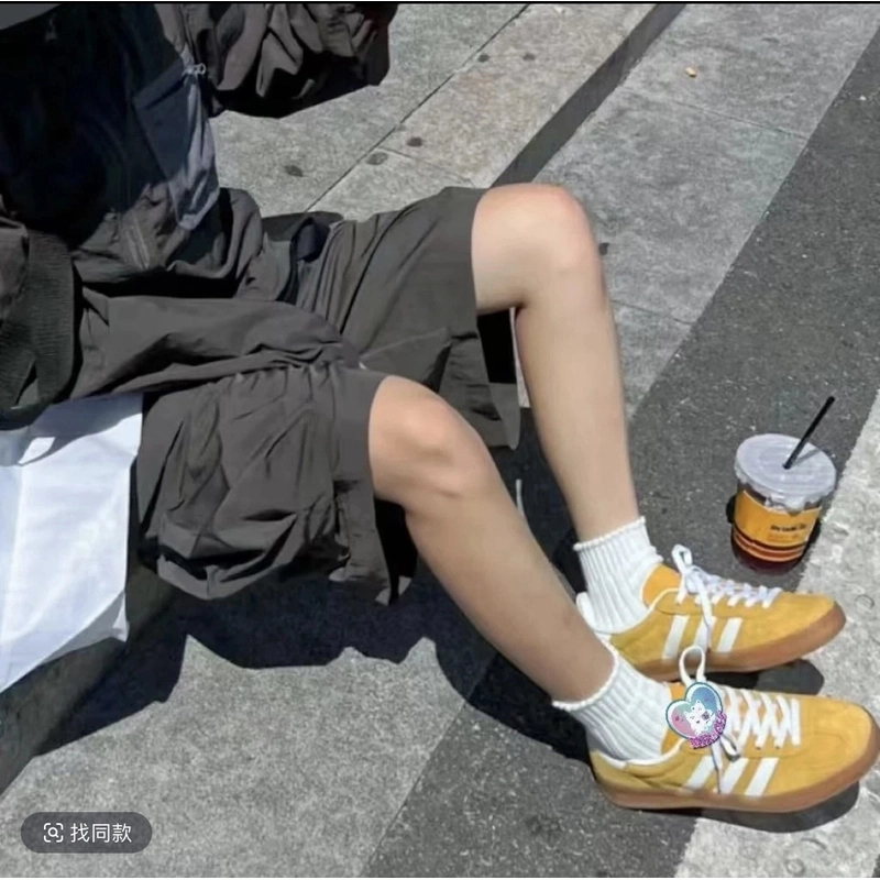 牛皮版德训鞋2025新款春夏复古平底阿甘鞋潮流时尚情侣经典