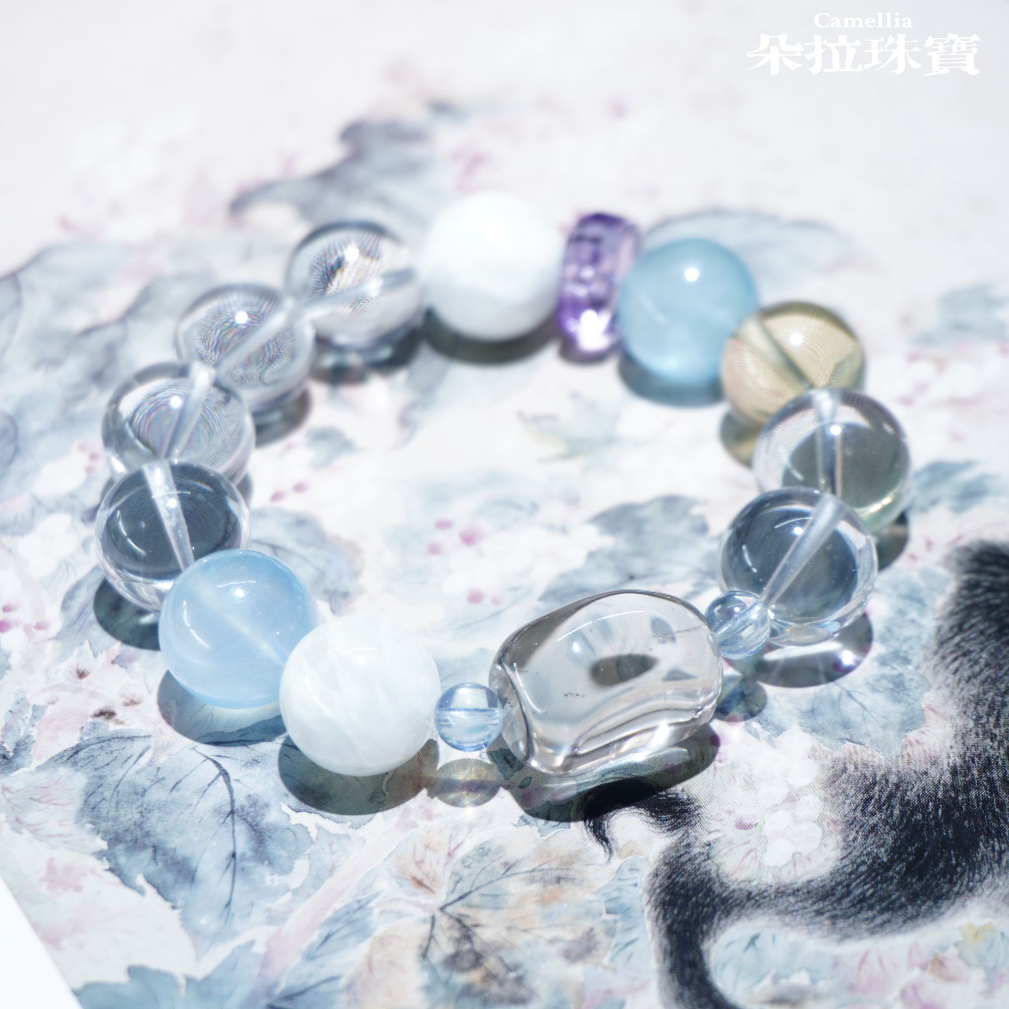 朵拉珠宝 3102 白水晶手串 多样性发其一