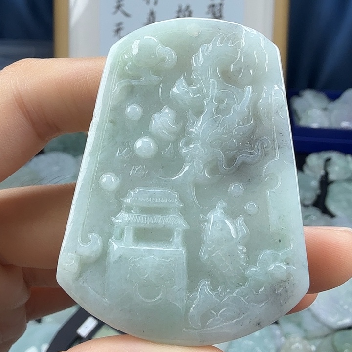 翡翠未镶嵌颈饰翡翠