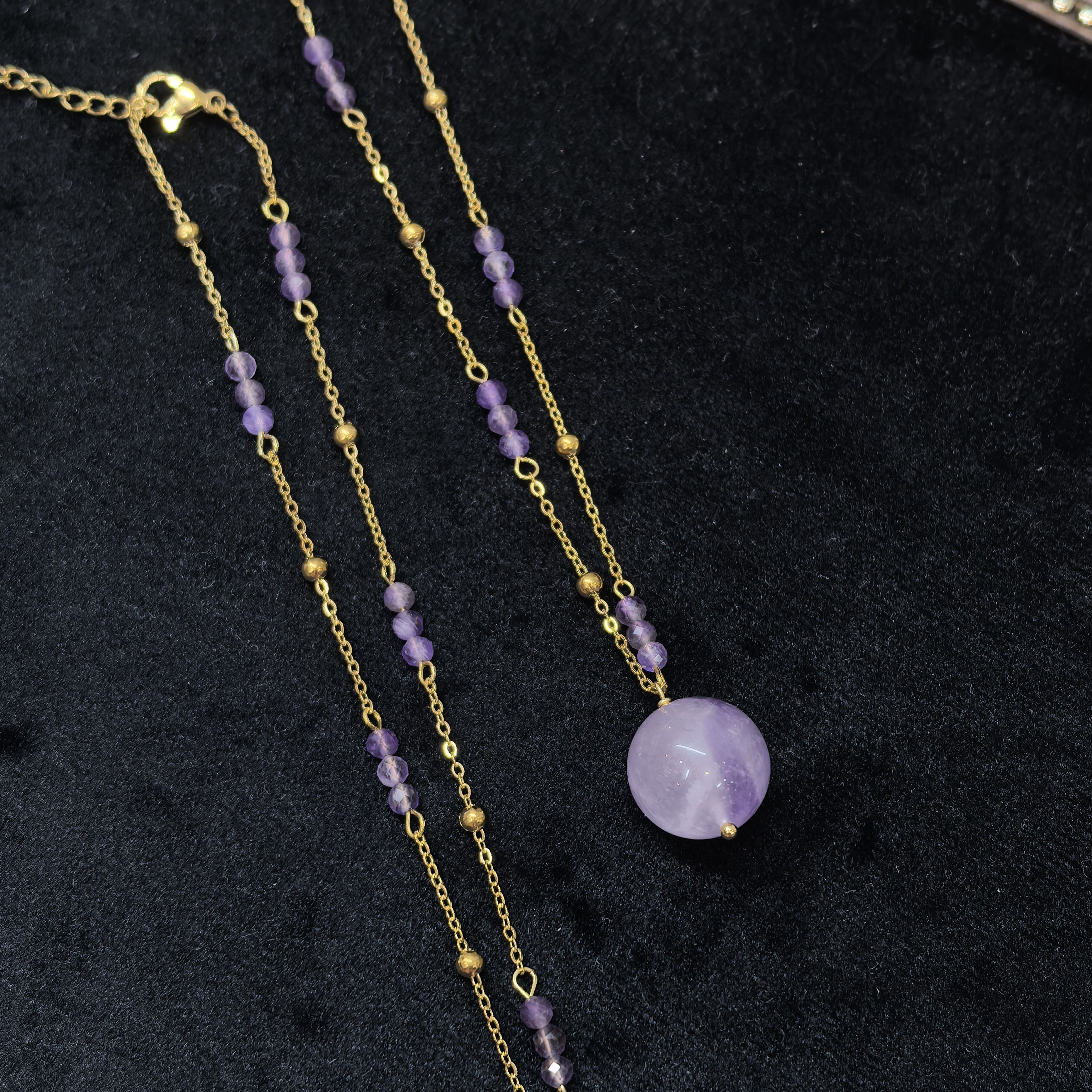 紫水晶设计款百搭项链多样发一