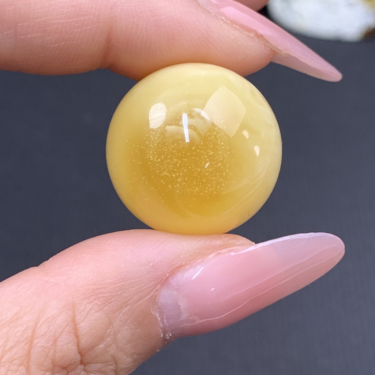 20+蜜蜡圆珠双溶洞撒金原矿俄料单珠配饰