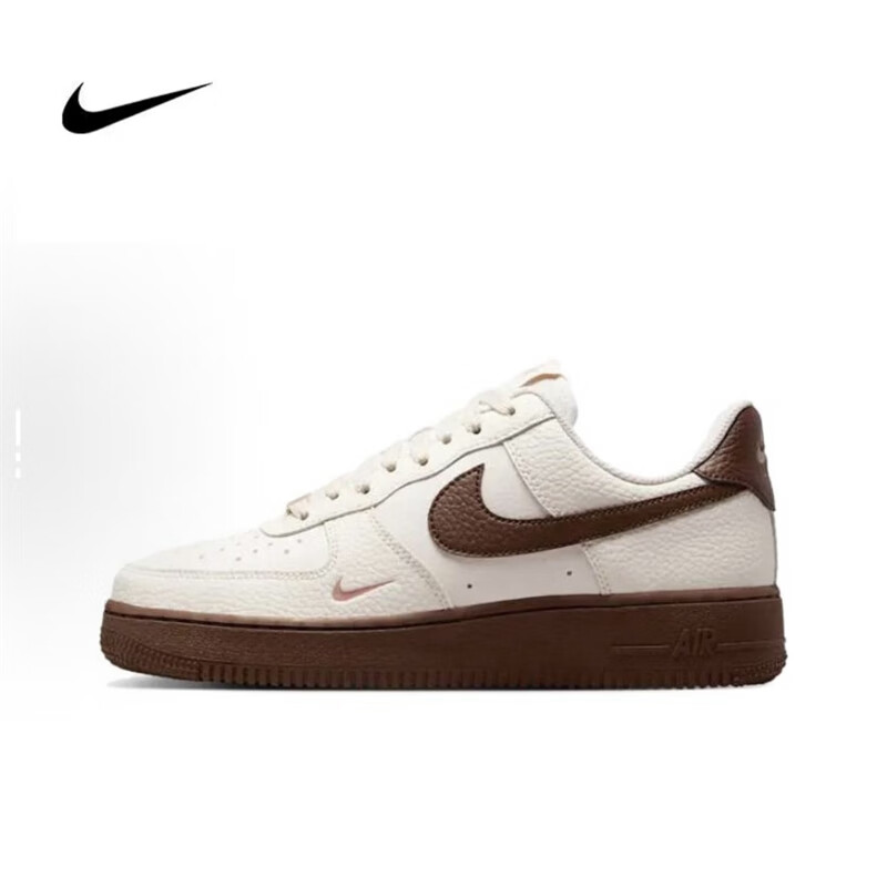 NIKE/耐克Air Force 1 AF1米白棕女鞋低帮休闲运动板鞋 IM3378122