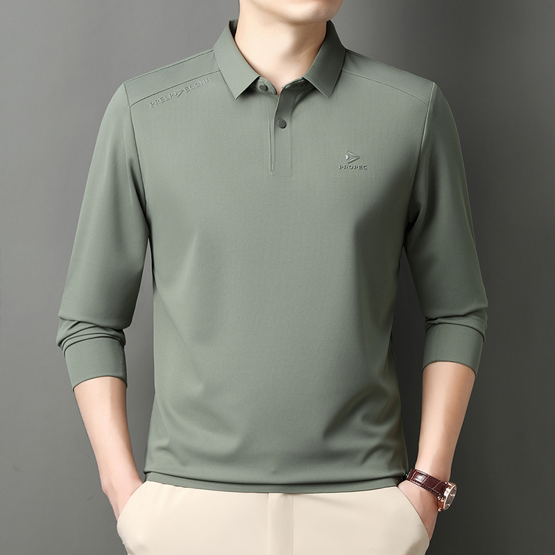 Mexican/稻草人POLO男款男装男士t恤男士长袖polo衫男长袖polo