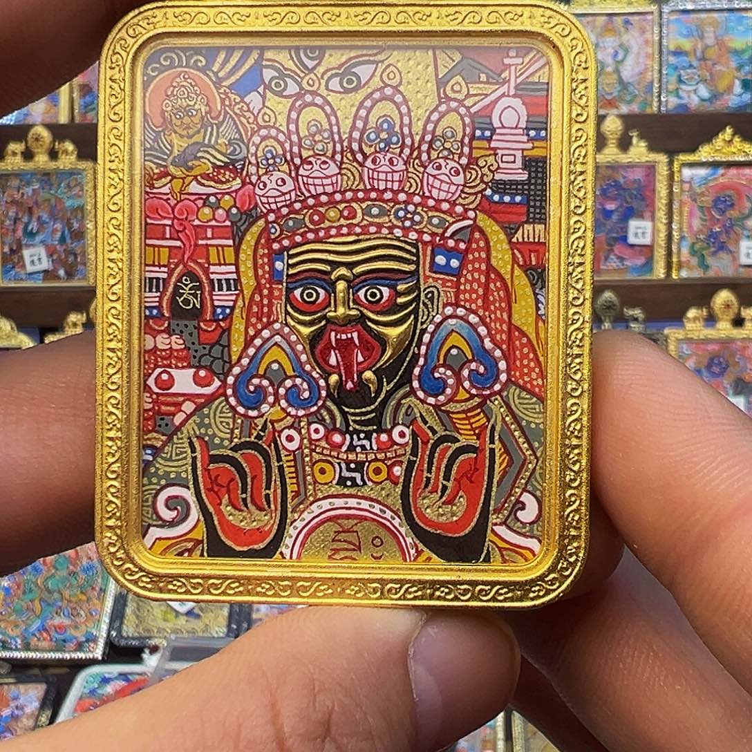 吊坠扎基拉姆热贡唐卡