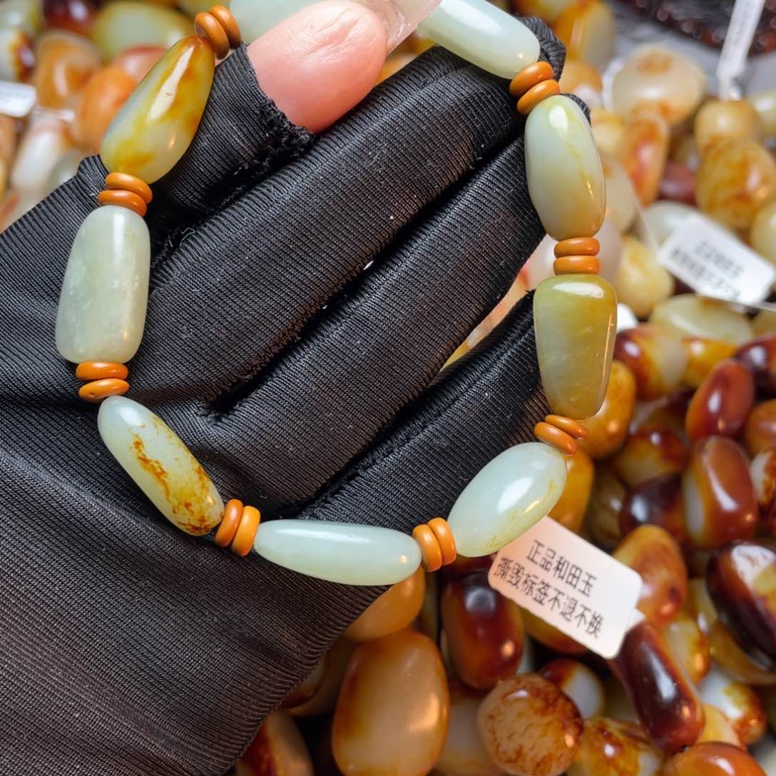 和田玉手链未镶嵌