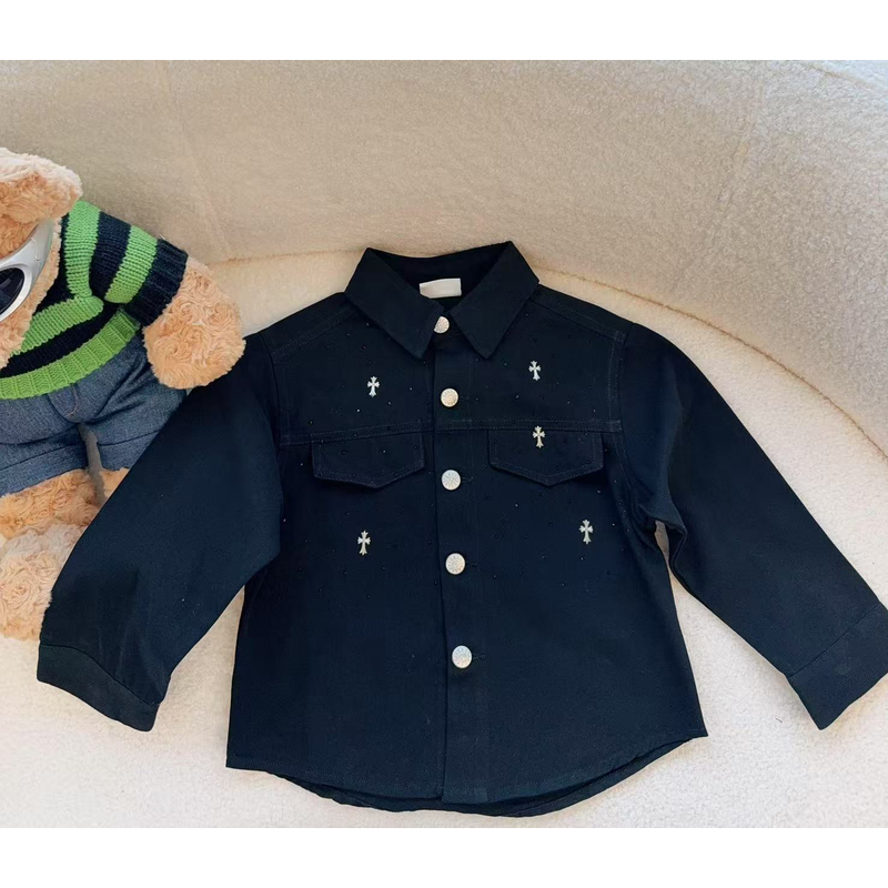 E Magic Box童装“爆闪舞台”儿童限量款春季牛仔衬衫外套B5523