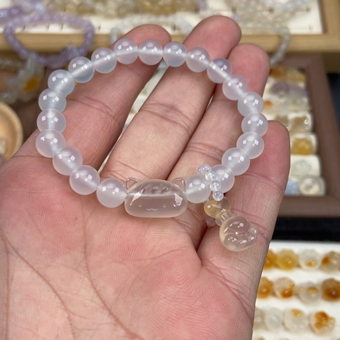 玛瑙/玉髓未镶嵌手链M1