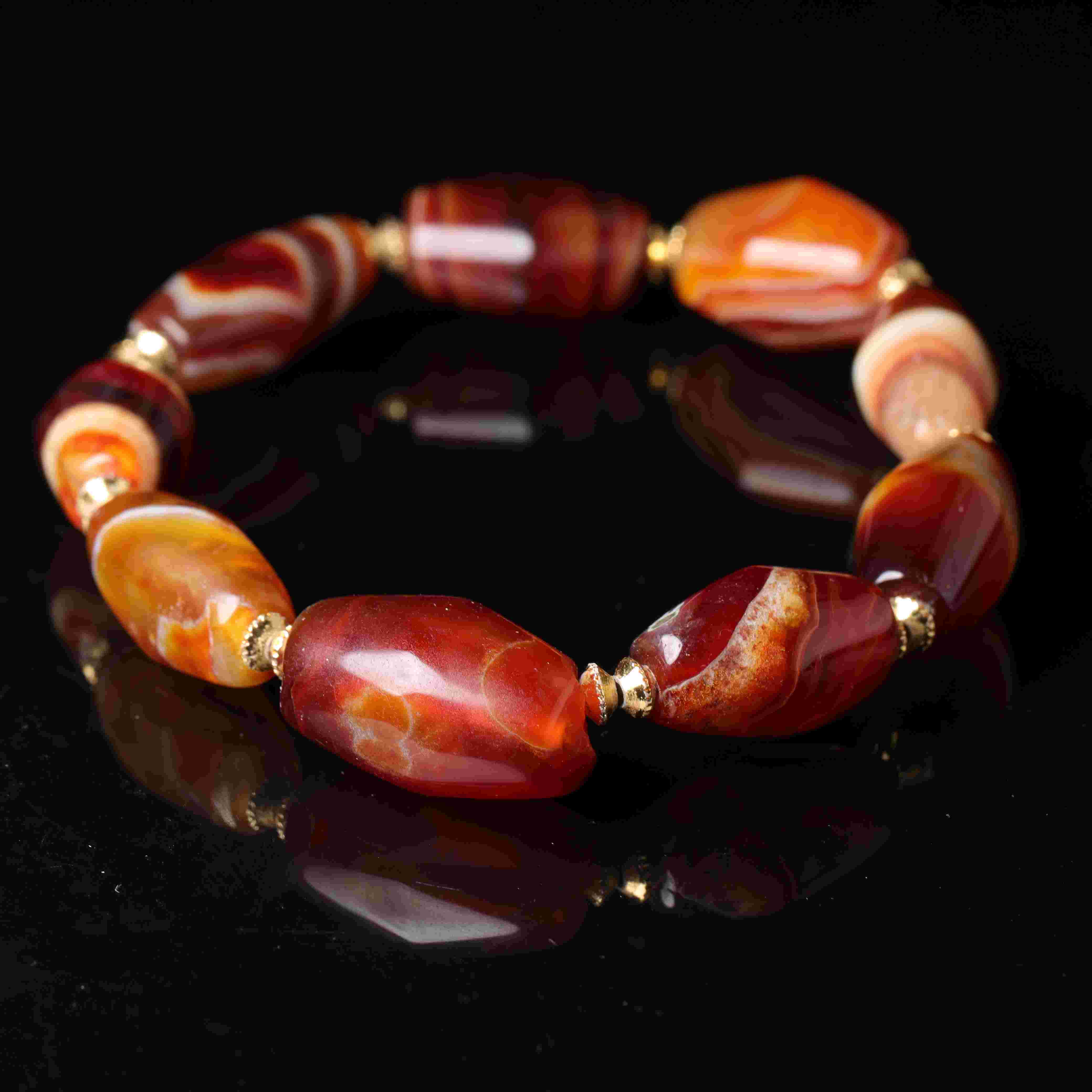 明代天然玛瑙手串-NX