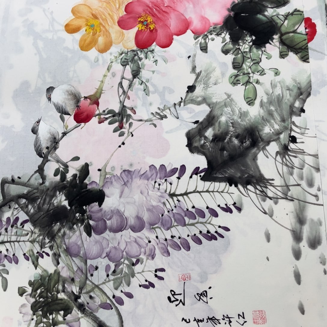 国画纯手绘无边框作品11