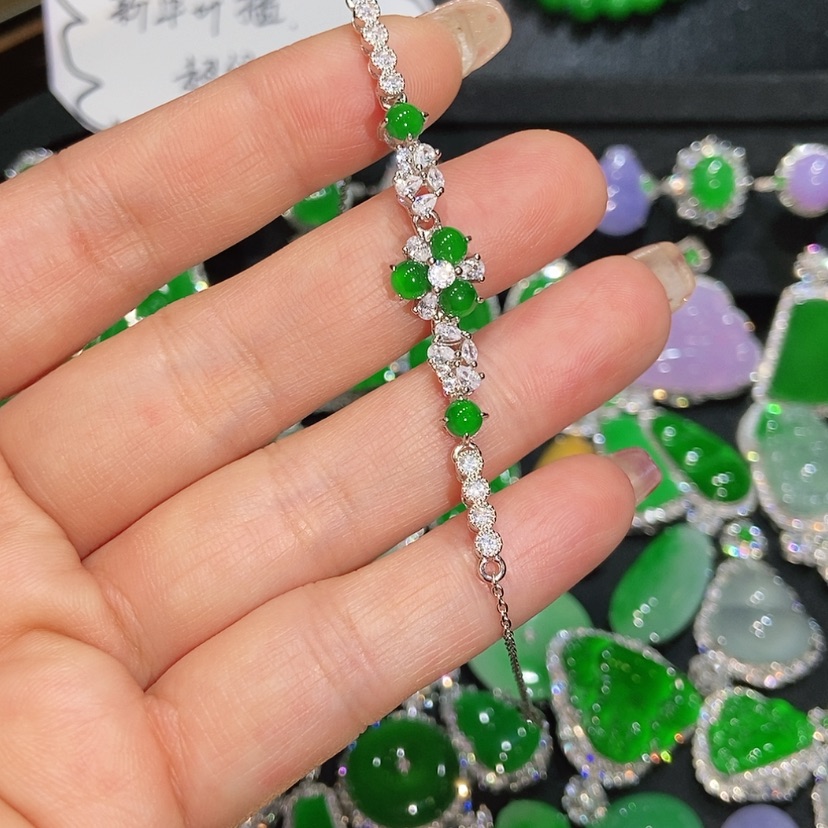 【闪购商品】翡翠手链未镶嵌天然翡翠