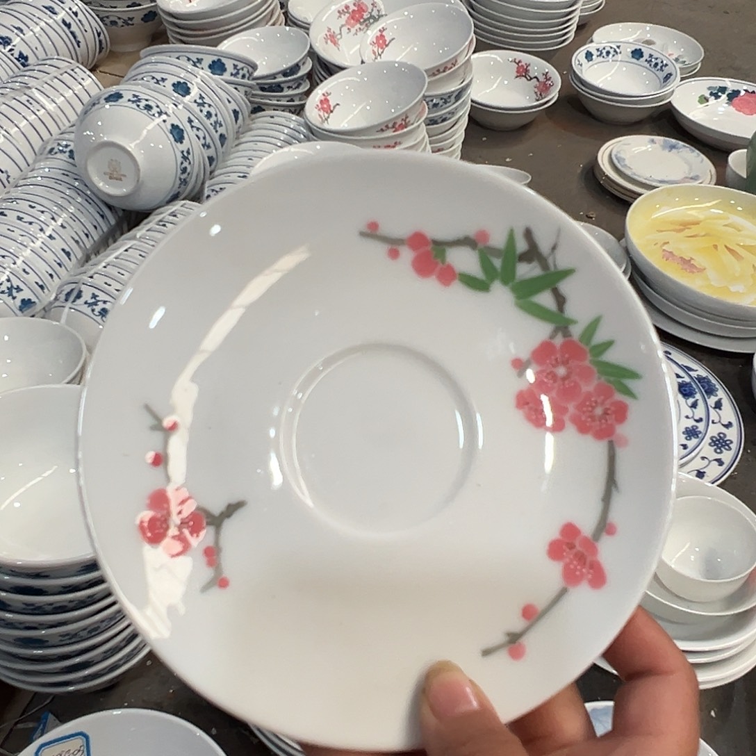醴陵瓷直播供货基地手绘15厘米