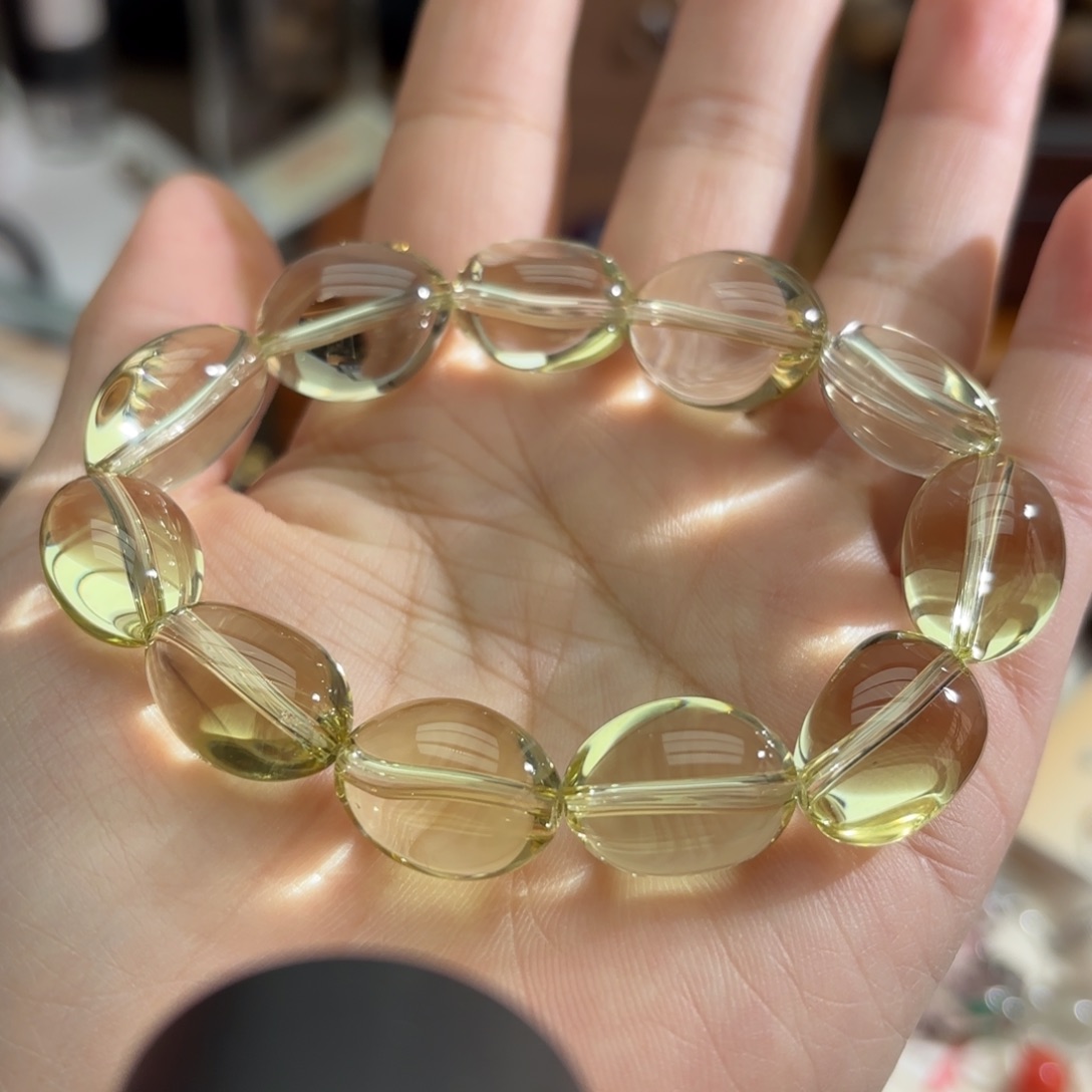 未镶嵌手链水晶黄水晶